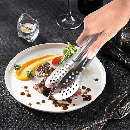 8PCS 12-Inch Serving Tongs,XEVOM Kitchen Tongs,Buffet Tongs,Stainless Steel - size: 12 Inch