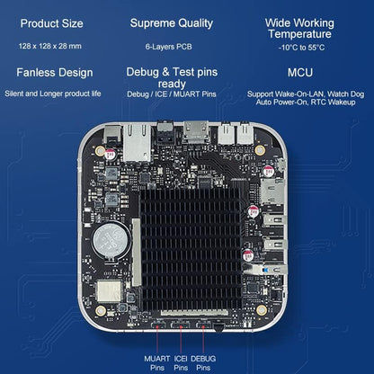 MINIX X35-i Max 4K Ultra HD Industrial Android Player, WiFi 6/4GB DDR4/32GB eMMC 5.1 Storage/GLAN/Pre-Rooted Firmware/Wake On LAN/Auto Power. Ideal for Digital Signage and Industrial Application. - size: 4GB+32GB/X35-I Max