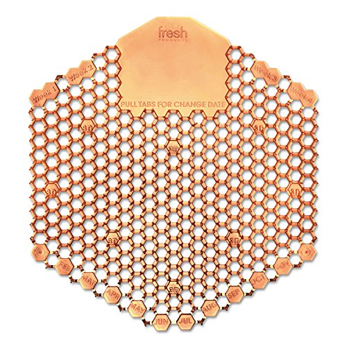 Fresh Products 3WDS60MAN Wave 3D Urinal Deodorizer Screen, Orange, Mango Fragrance, 10 Screens/Box