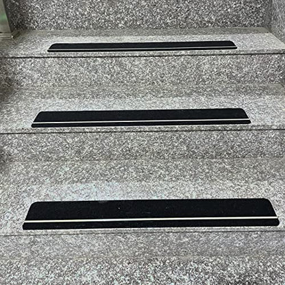 COSIMIXO 4" x 33FT Anti Slip Tape with Glow in The Dark Stripe,Premium Grip Tape Non Slip Stair Treads Tape,Non Skid Tape, High Traction Adhesive for Stairs Step Black/Green - color: Black, size: 4Inch x 33Ft
