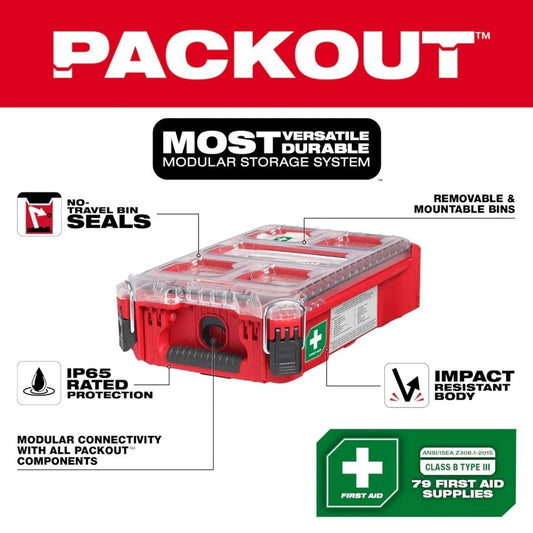 for Milwaukee Tool 48-73-8435C First Aid Kit and Housing, Polypropylene 79
