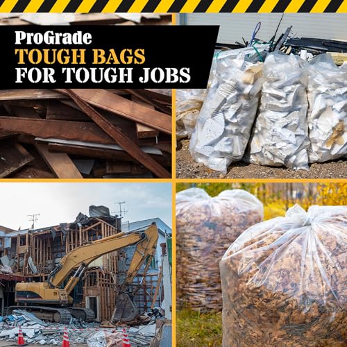 Reli. Contractor Garbage Bags 55 Gallon | 20 Trash Bags | Heavy Duty