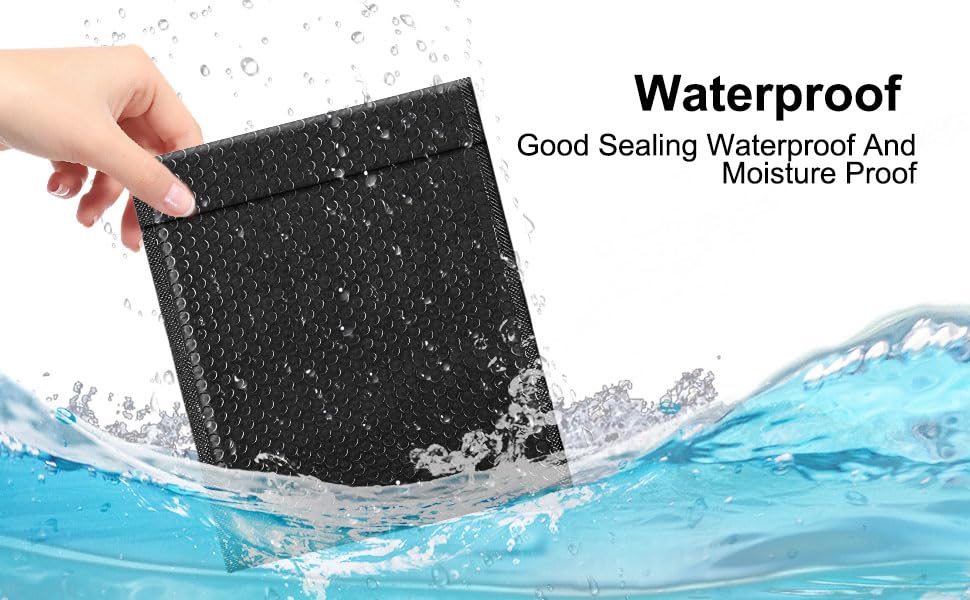 Koja Extra Thick Padded Bubble Mailers, 10x13 in, 25-Pack, Black - color: Black, size: 10 x 13" 25-Pack