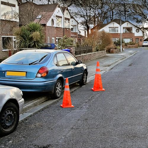 RoadHero 28 Inch 2 Pack Collapsible Traffic Safety Cones with Bag,Orange - size: 28 Inch