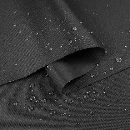 Marine Waterproof Canvas Fabric 600D PU Backing 60"×180" Black - color: Black, size: 60" Wide By 180"