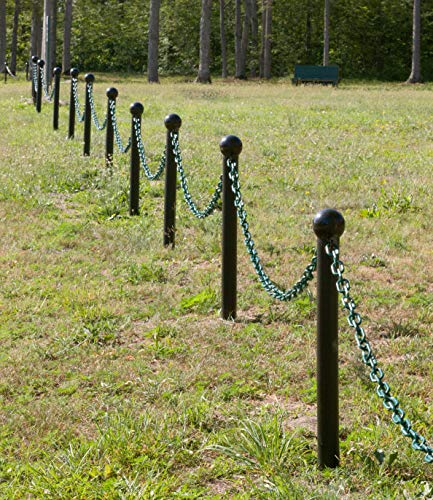 Mr. Chain Plastic Barrier Chain, Evergreen, 25 ft Length (00054-25) - color: EVERGREEN, size: 3/4 IN
