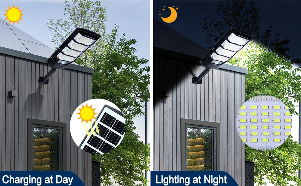 FOWSEEK Solar Lights Outdoor Waterproof, 2 Pack Solar Street Lights 12000 Lumen with Motion Sensor, Flood Security Light with Remote Control Dusk to Dawn Commercial Lighting for Yard Path 192LED - size: 196LED 2Pack