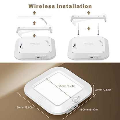 Rechargeable Motion Sensor Ceiling Light, Closet Light with USB Cable - color: USB 6000K