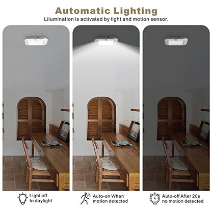 Rechargeable Motion Sensor Ceiling Light, Closet Light with USB Cable - color: USB 6000K