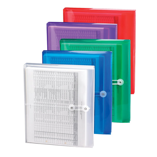 Smead Poly Envelope, 1-1/4" Expansion, String-Tie Closure, Side Load, Letter Size, Red, 5 per Pack (89527) (Pack of 2) - color: Red, size: 9-3/4 x 11-5/8 Inches (10-Pack)